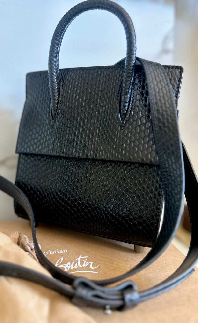 Christian Louboutin Snake Effect Paloma Mini Bag NWOT with box and dust bag